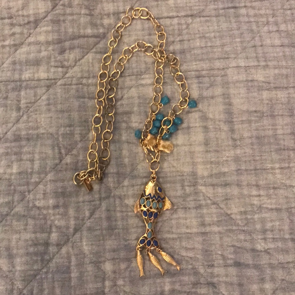 Lily Pulitzer necklace with fish